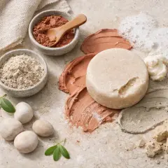 Pasteles de arcilla, jabón sólido y espuma. Evita el sodium cocoyl isethionate, que es malo para tu piel.