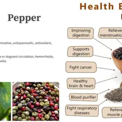 Pimienta negra: propiedades para la salud, desde mejorar la digestión hasta combatir la artritis. Beneficios para el cerebro, corazón y piel.