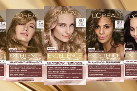 L'Oréal Excellence Sin Amoniaco: tintes permanentes para un color duradero y cuidado capilar. ¡El tinte sin amoniaco se va con los lavados, pero este no!