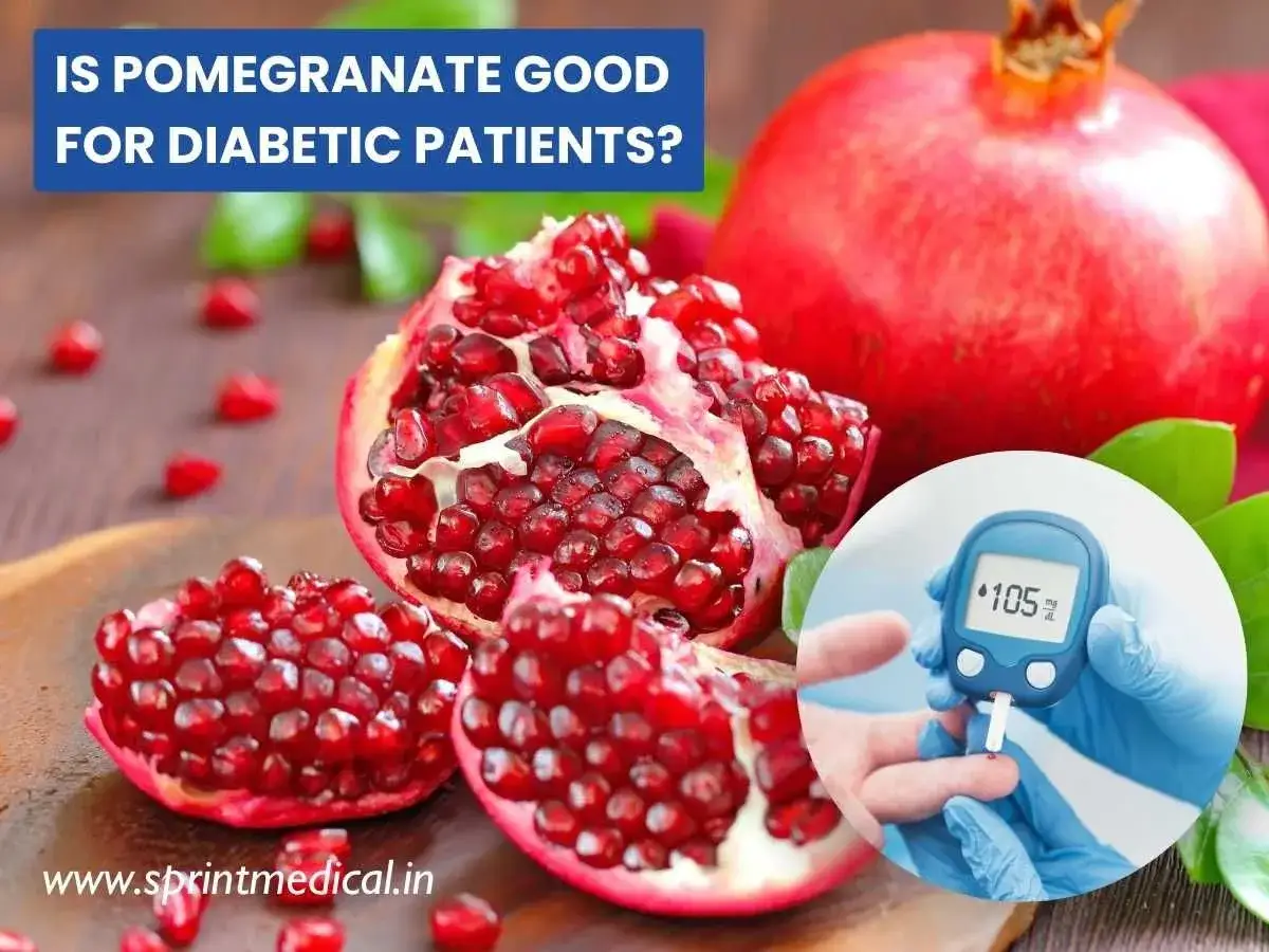 Granadas frescas y un gluc&oacute;metro. &iquest;Es buena la granada para la diabetes? Descubre si esta fruta puede ser parte de tu dieta.