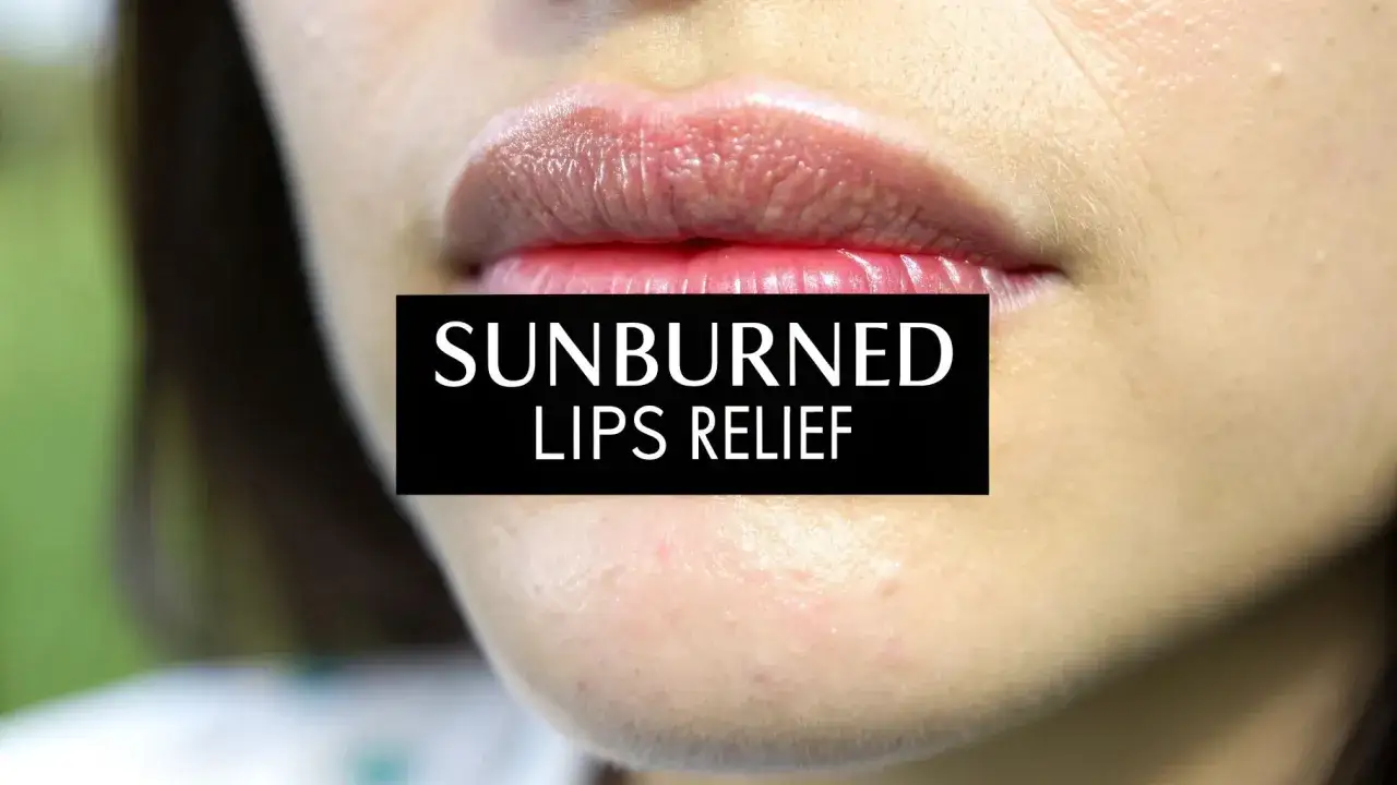 Labios agrietados y secos, con un ligero enrojecimiento, sugieren labios quemados por el sol. Un b&aacute;lsamo puede ayudar a aliviar la molestia.