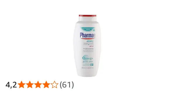 Bote blanco de shower gel para que sirve: cuidado dermatológico para piel atópica o muy seca, con pH 5.5 y 10% urea.
